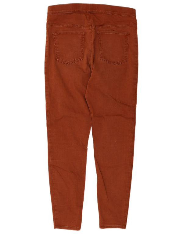 Marks & Spencer Womens Crop Jegging Jeans UK 12 Medium W30 L26 Brown Cotton