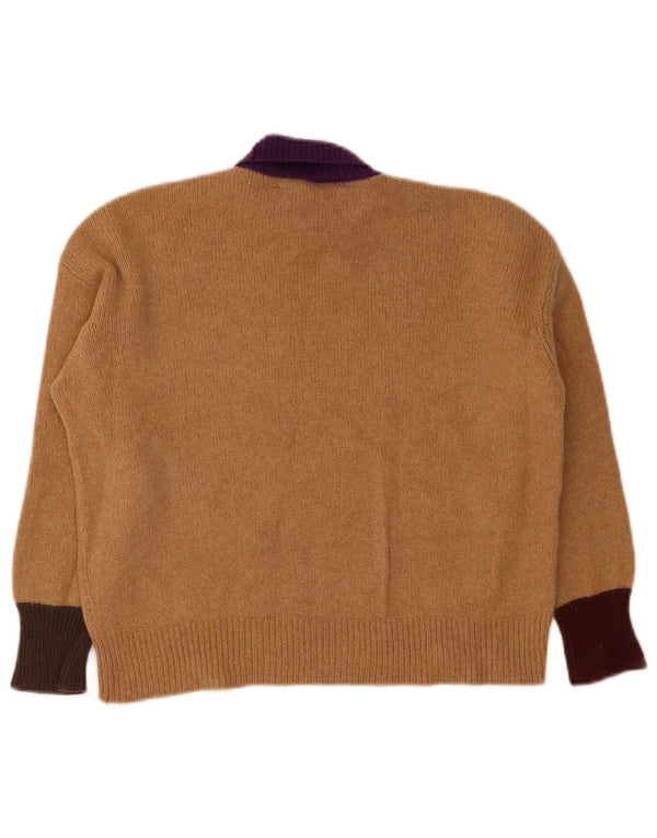 Maglione corto da donna Marni con collo alto IT 40 Small Brown Colourblock