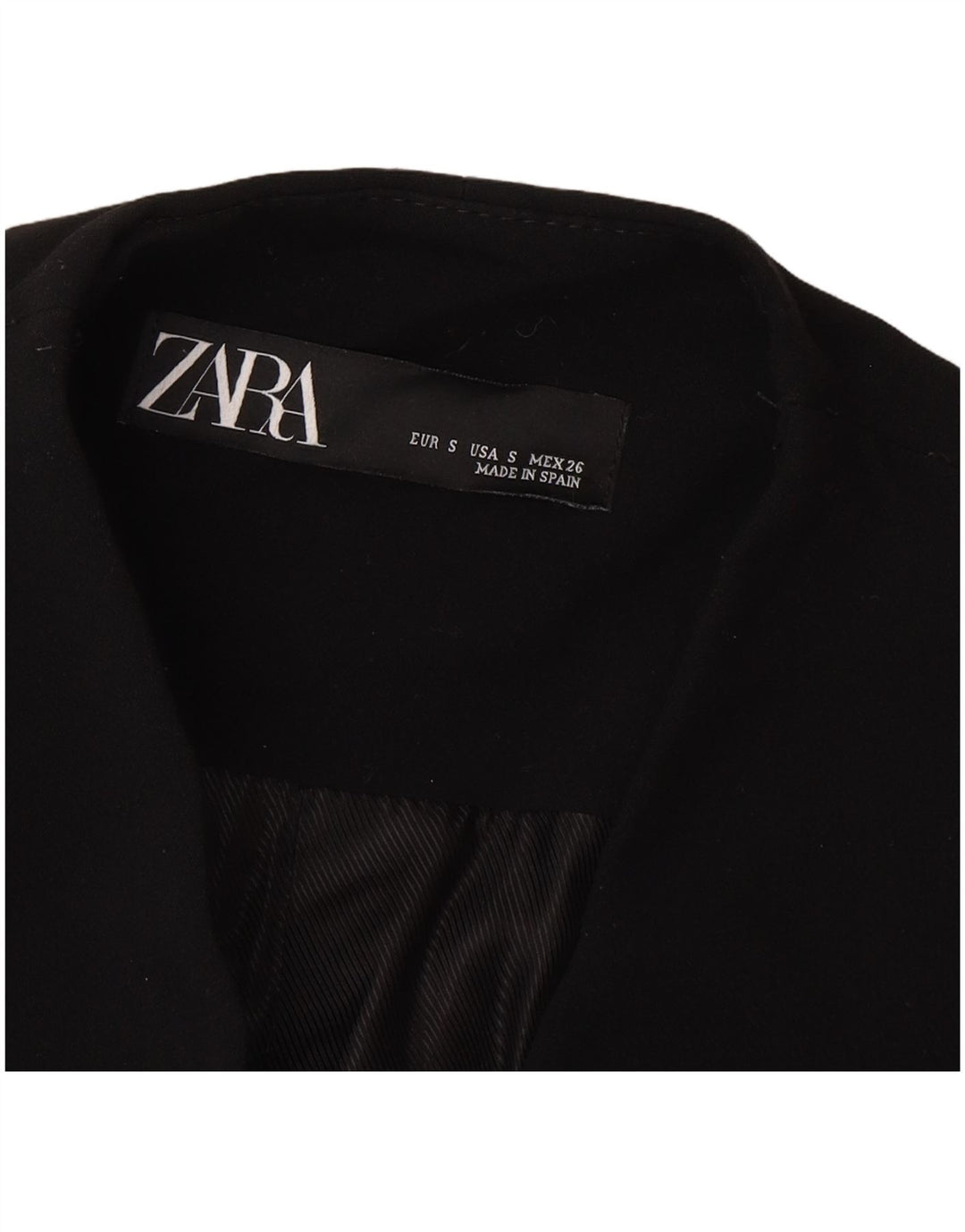 Zara Womens Blazer Jacket UK 10 Small Black