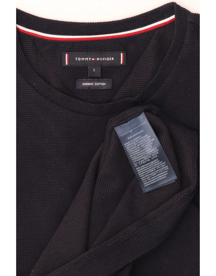 Tommy Hilfiger Mens Top Long Sleeve Small Navy Blue Cotton