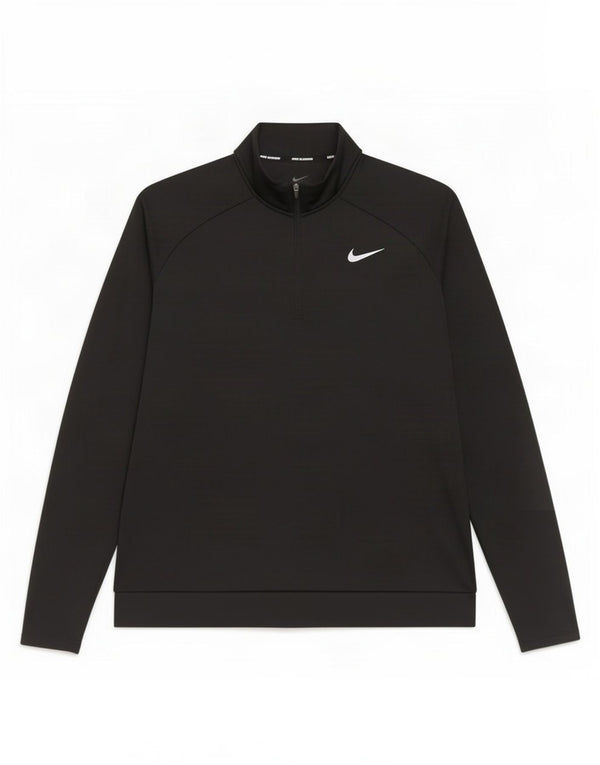Nike Ženska majica s kratkim izrezom Dri Fit UK 16 Veliki crni poliester