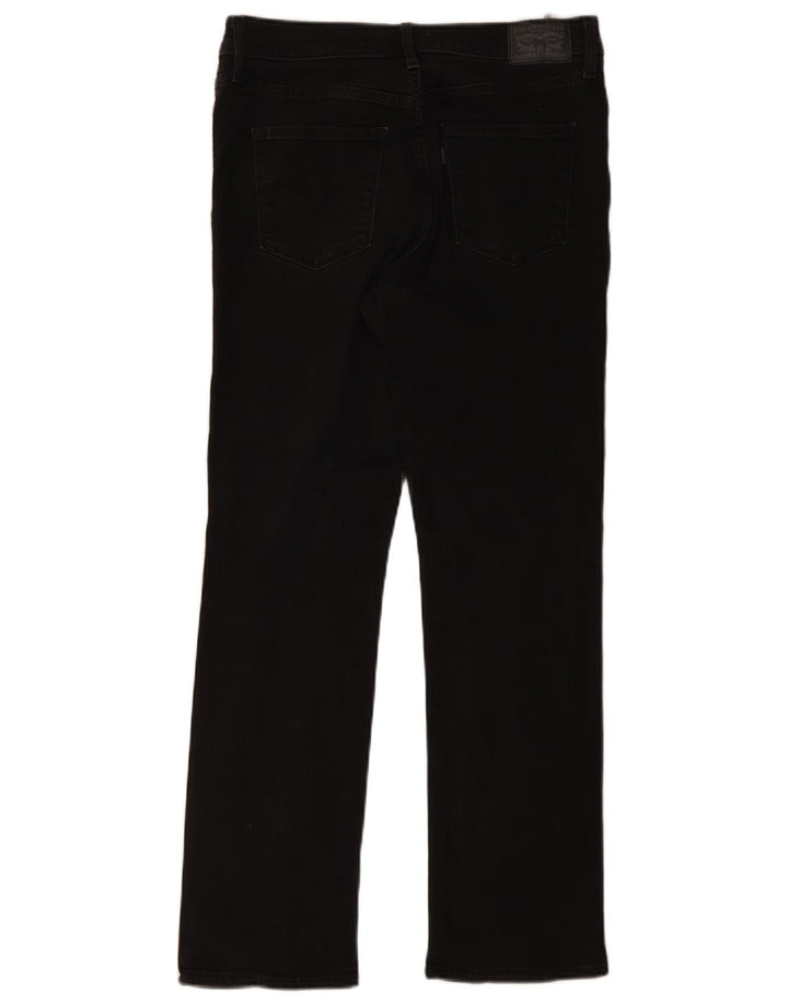 Levi's Womens 314 Shaping Straight Jeans W31 L30 Black Cotton