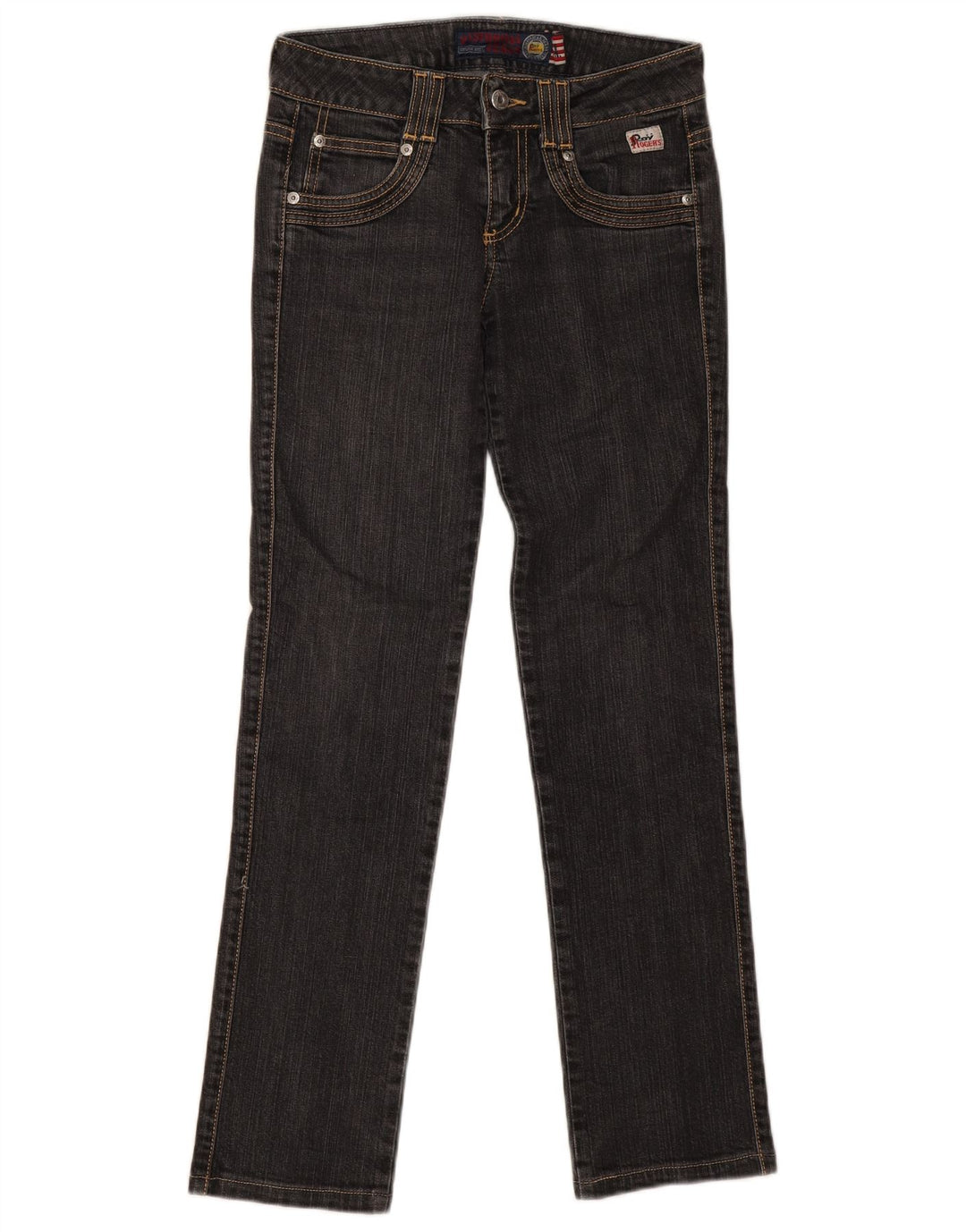 Roy Rogers Womens Straight Jeans W24 L29 Navy Blue Cotton