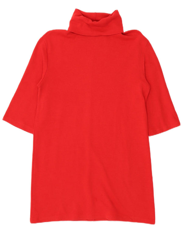 Zara Womens 3/4 Sleeve Jumper Dress UK 10 Small Red