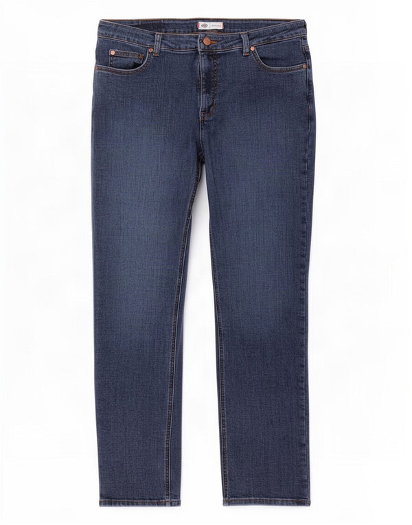 Blugi drepti pentru femei Dickies US 12 Large W30 L30 Blue Bumbac