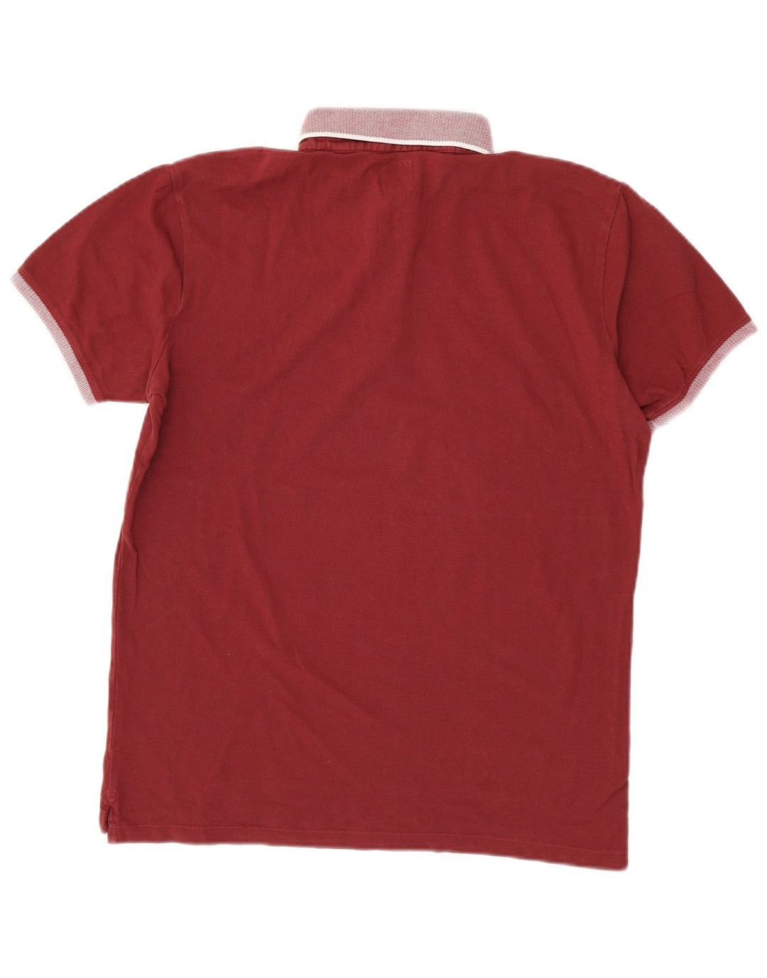 JACK WILLS Mens Rugby Polo Shirt Medium Burgundy