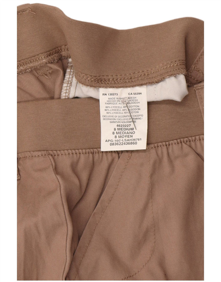 Lee Womens Relaxed Fit Chino Shorts US 8 Medium W30 Brown Lyocell