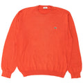 Maglione maglione girocollo da uomo Lacoste taglia 4 cotone arancione medio