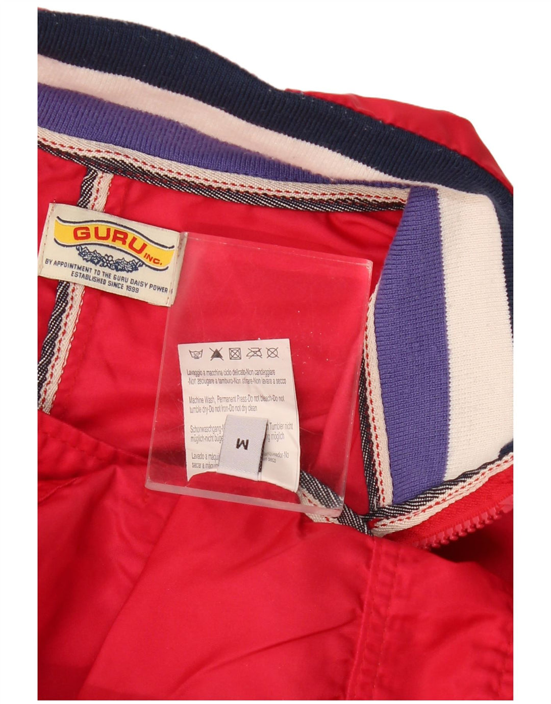 GURU Womens Bomber Jacket UK 12 Medium Rød Nylon
