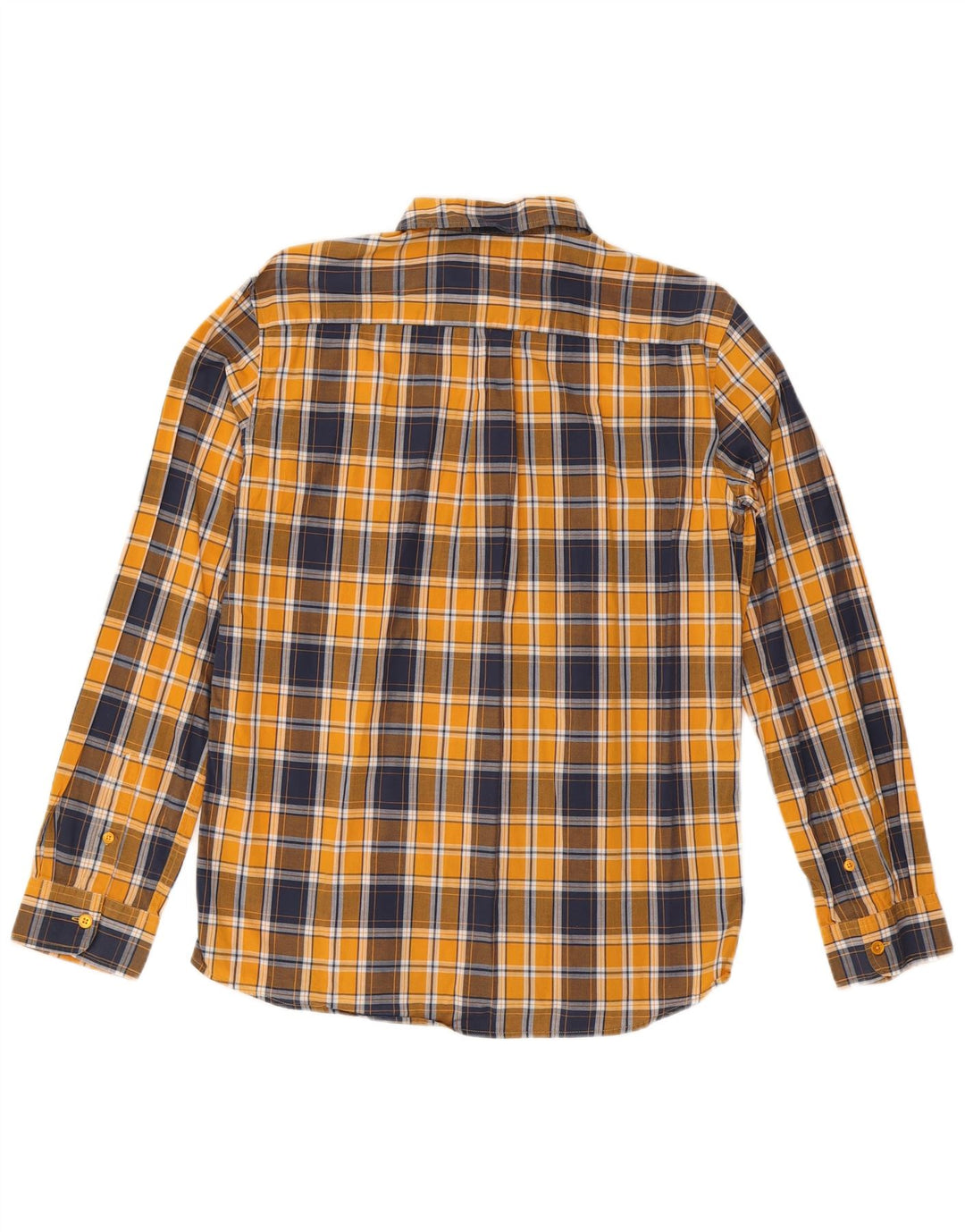 Wrangler Herren-Hemd in normaler Passform, mittelgelb, kariert, Baumwolle