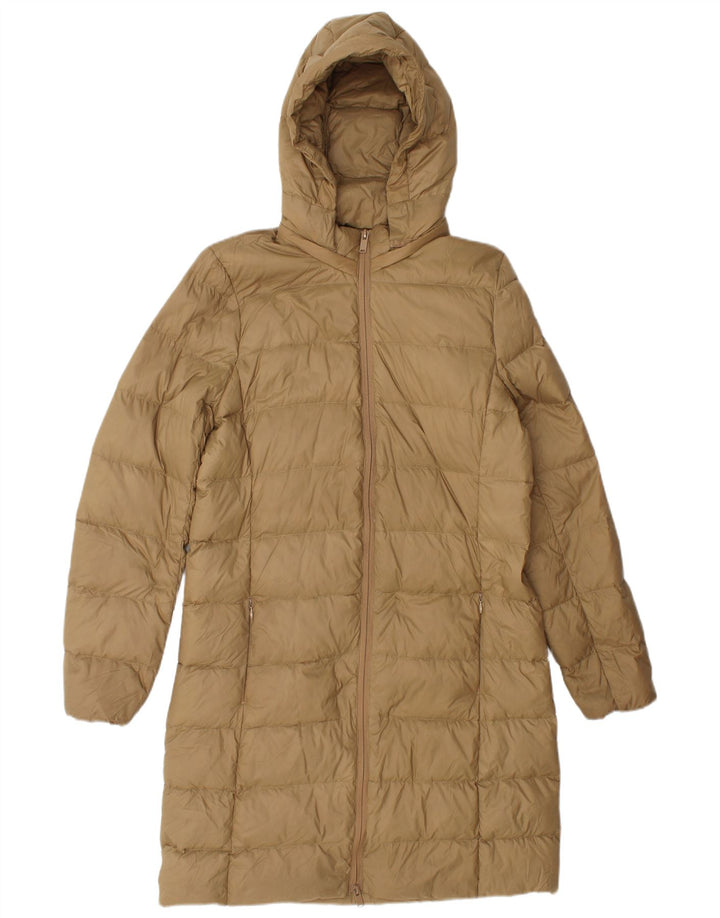 Marks & Spencer Damen-Kapuzenübergroßer, wattierter Mantel, Gr. 10, Beige