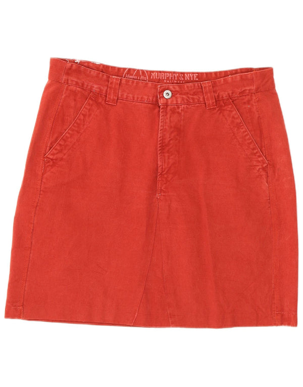 Murphy & Nye Dame Mini-nederdel W32 Large Red Bomuld