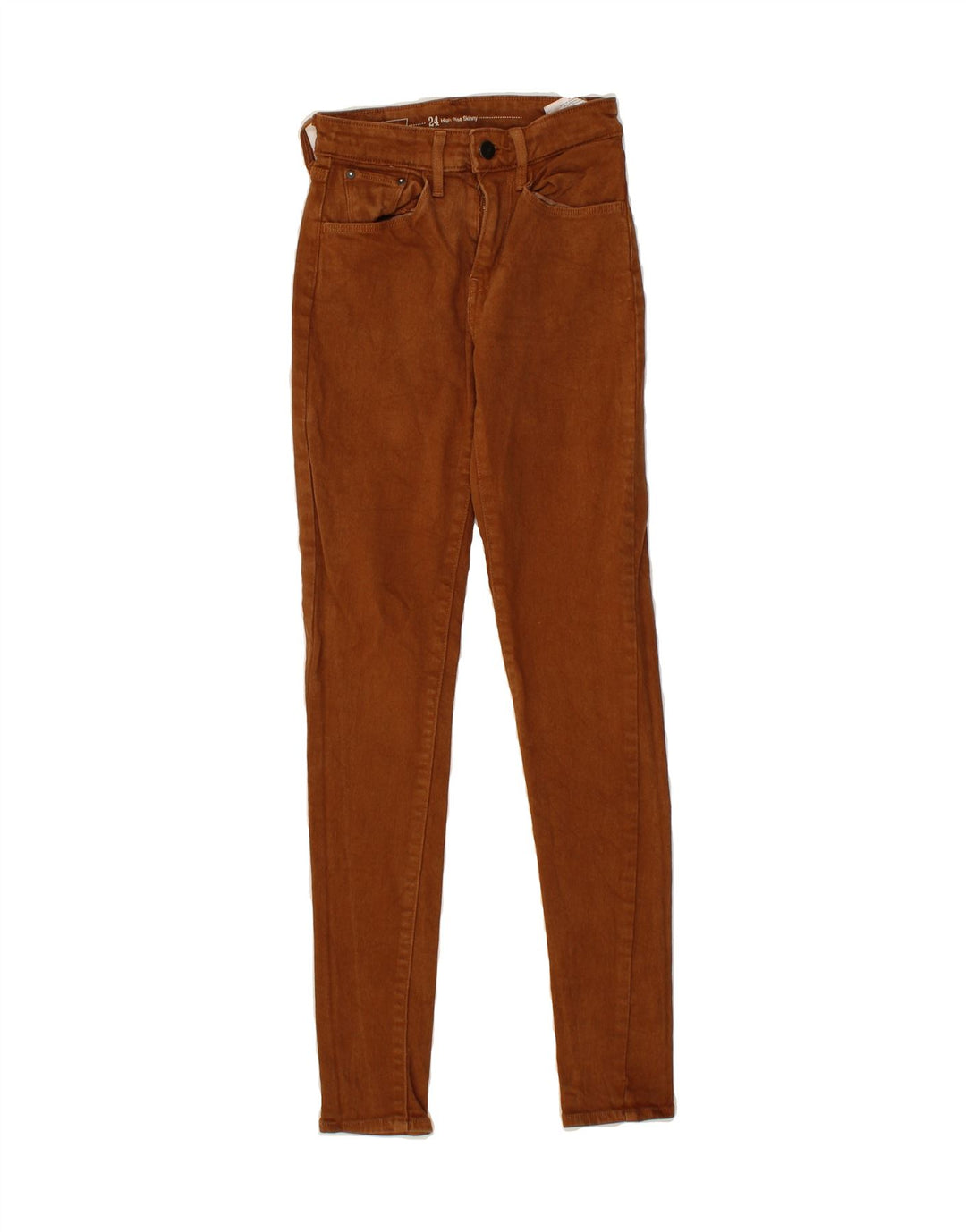 LEVI'S Womens Skinny Jeans W24 L28 Brown Cotton Vintage Levi's and Second-Hand Levi's from Messina Hembry 