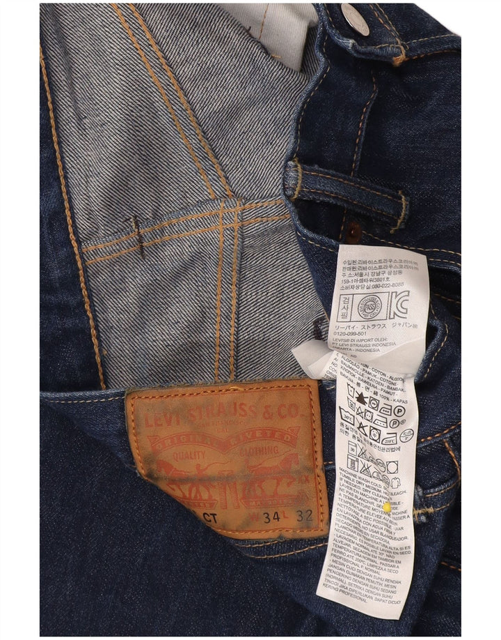 Levi's Mens 501 CT Straight Jeans W34 L32 Blue Cotton