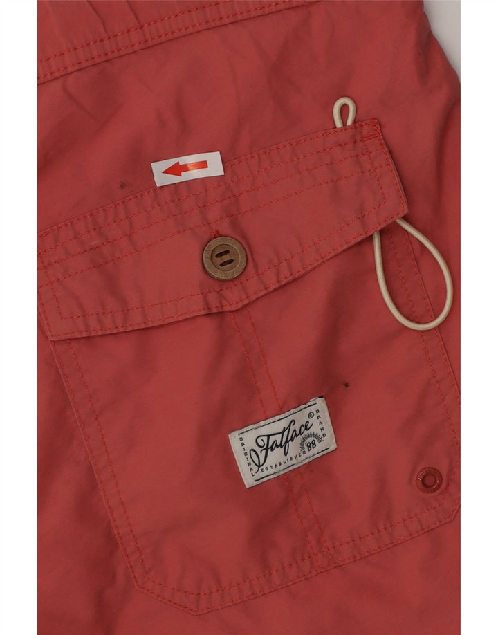 Fat Face Mens Swimming Shorts Small  Red Polyester