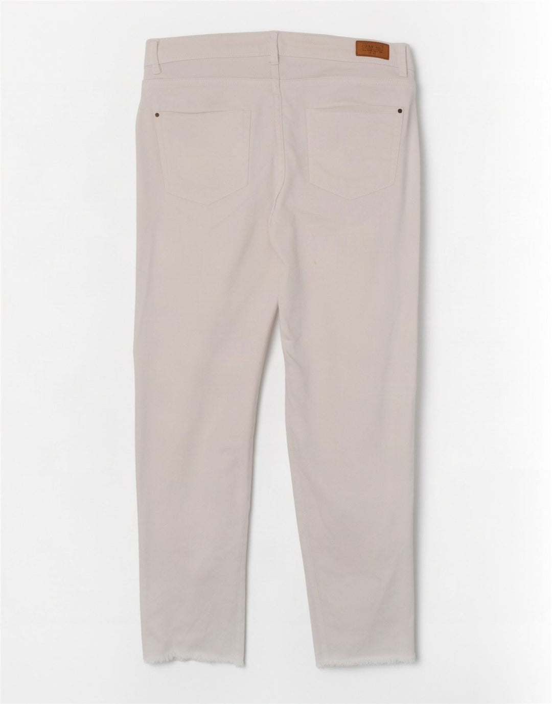 Zara Womens Trafaluc Cropped Jeans EU 40 Medium W30 L23 White