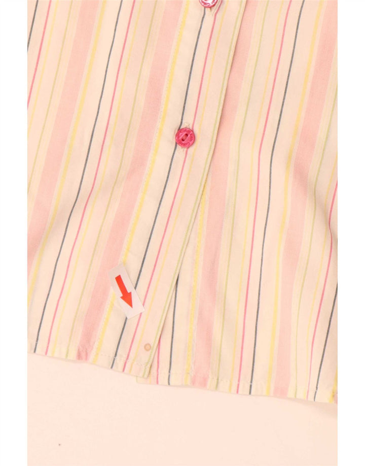 Calvin Klein Jeans Womens Shirt UK 16 Large Multicoloured Striped