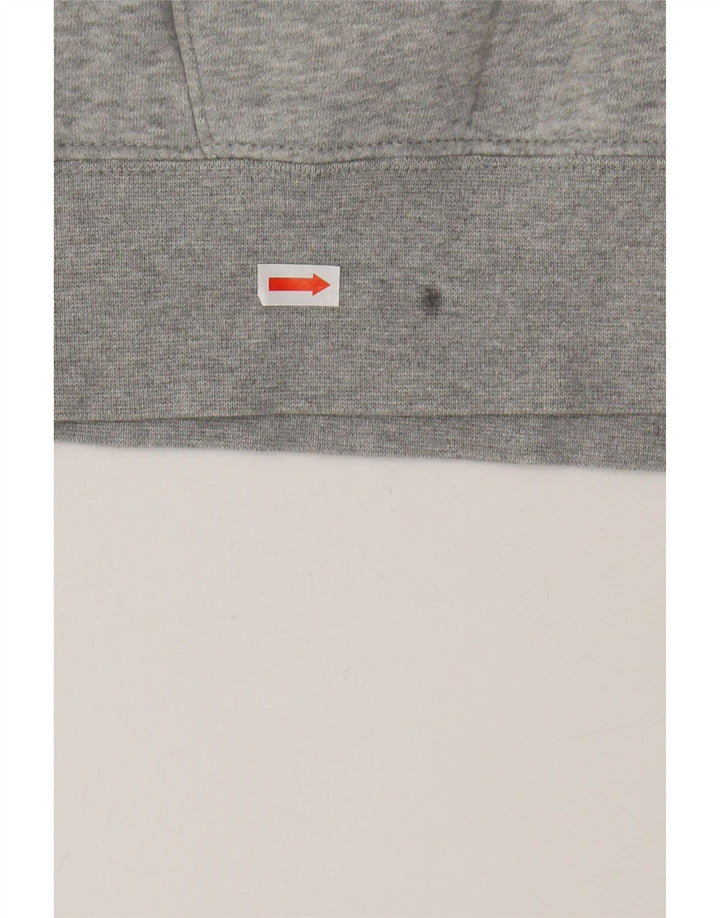 Męski sweter z kapturem Nike z grafiką, średnioszary, bawełniany w cętki