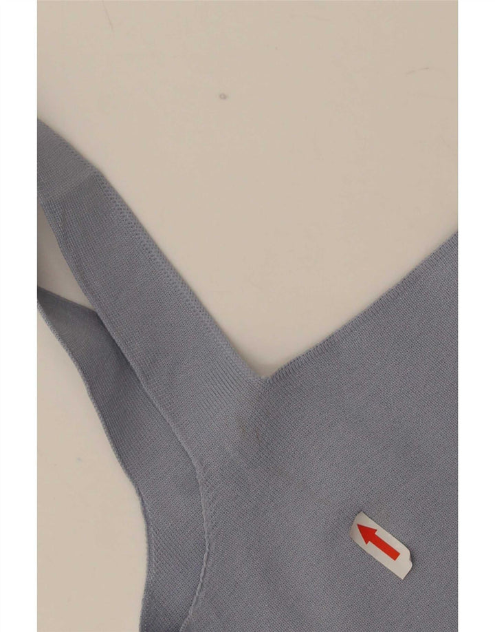 Zara Womens Sleeveless Slip Dress UK 12 Medium Blue Polyester