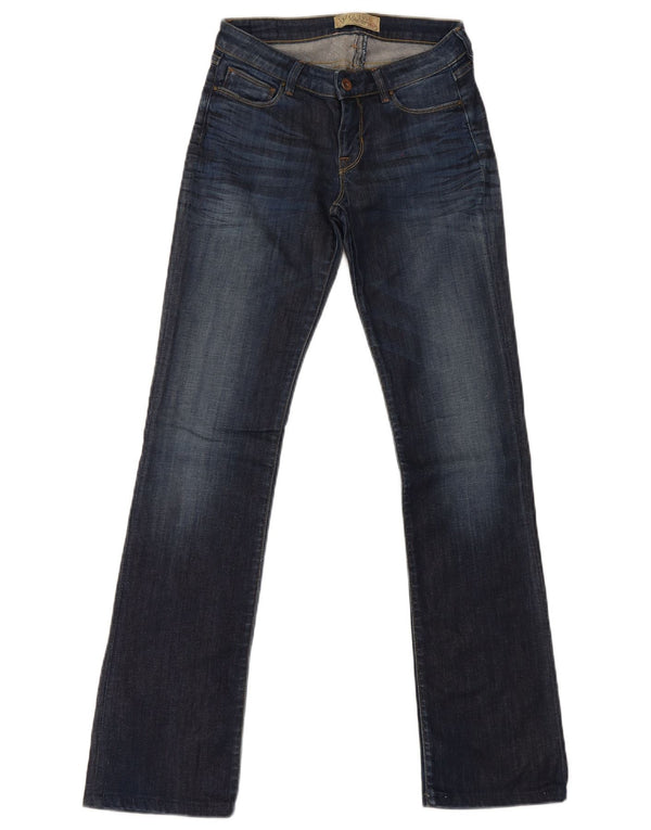 Guess Womens Bootcut Jeans W27 L33 Navy Blue