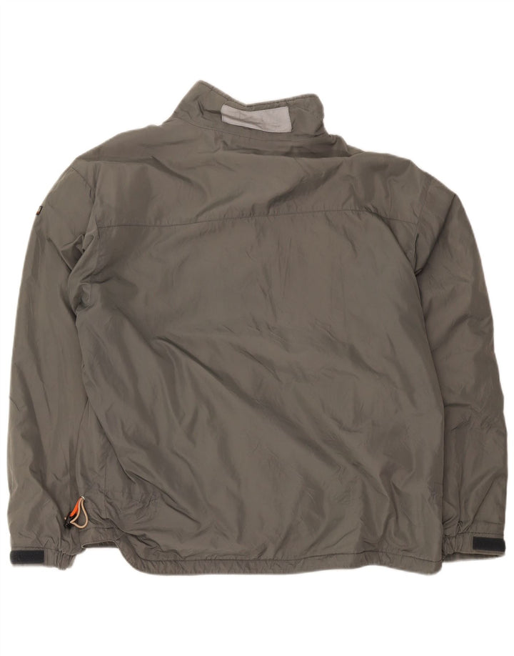 Napapijri Chaqueta bomber para hombre UK 40 Large Nylon gris
