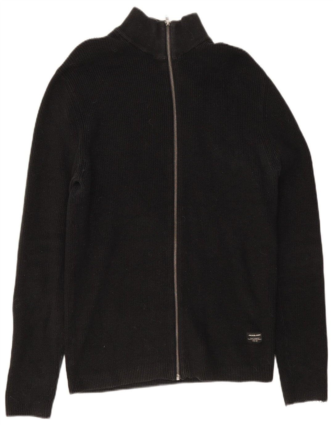 Maglione cardigan da uomo Jack & Jones XL in cotone nero