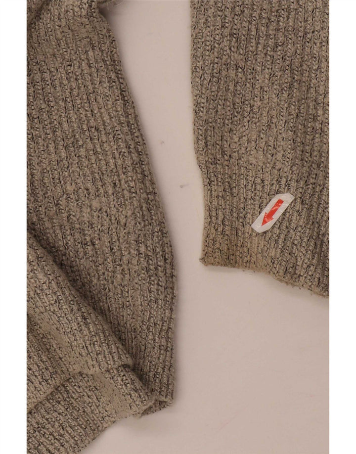 Marks & Spencer Mens Crew Neck Jumper Sweater Large Grey Flecked Polyamide