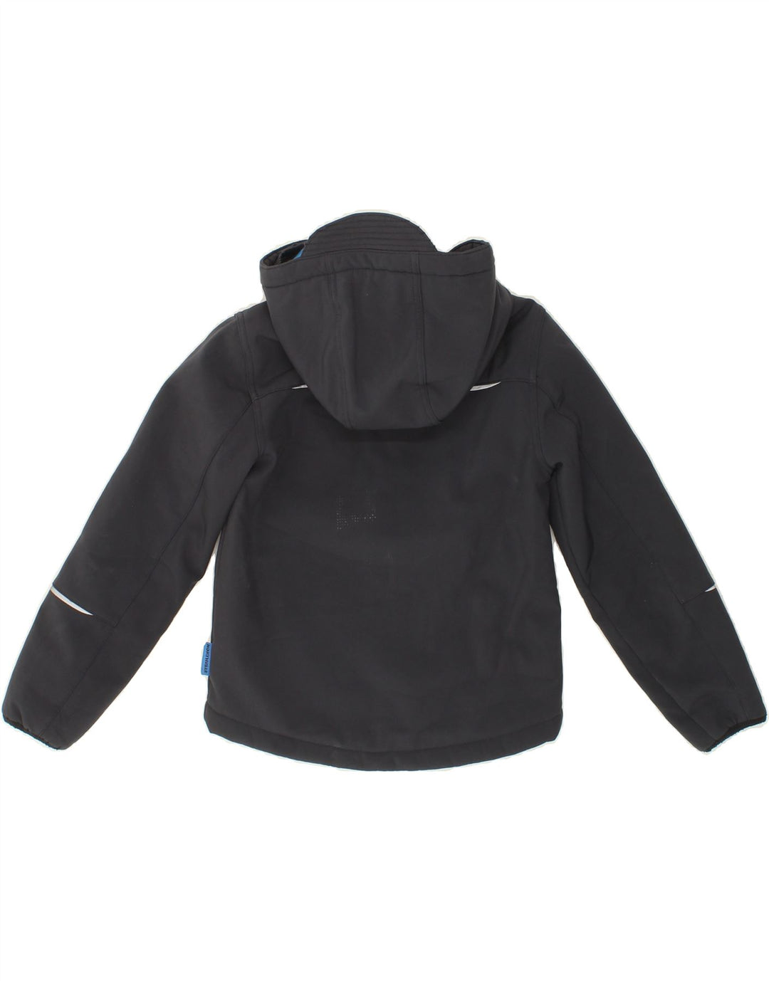 NORTHVILLE Boys Hooded Windbreaker Jacket 7-8 Years Black Vintage Northville and Second-Hand Northville from Messina Hembry 