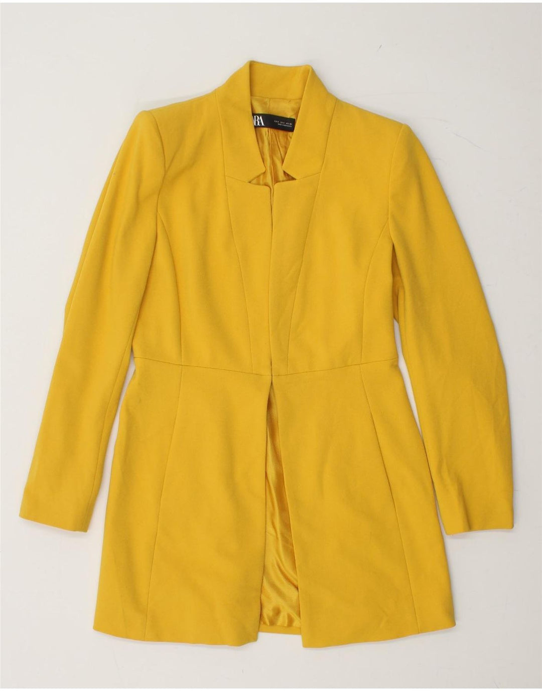 Giacca blazer aperta da donna ZARA UK 10 piccola gialla