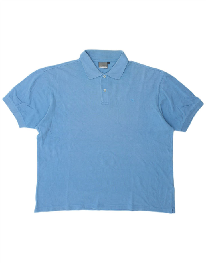Diadora Mens Polo Shirt 2XL Blue Cotton