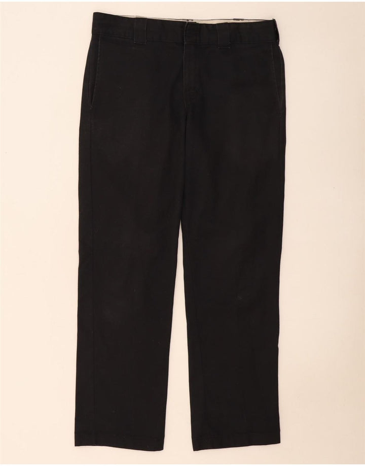 Dickies Mens Straight Chino Trousers W36 L31 Black