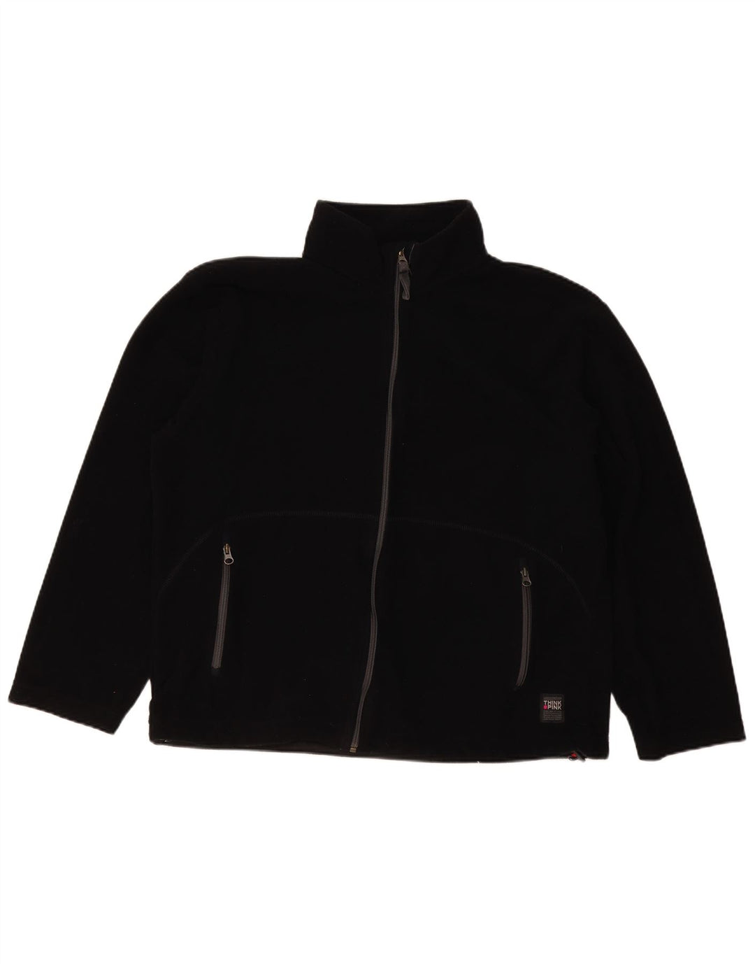 Think Pink Dame Fleecejakke UK 20 2XL Sort Polyester