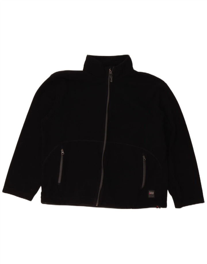 Think Pink Dame Fleecejakke UK 20 2XL Sort Polyester