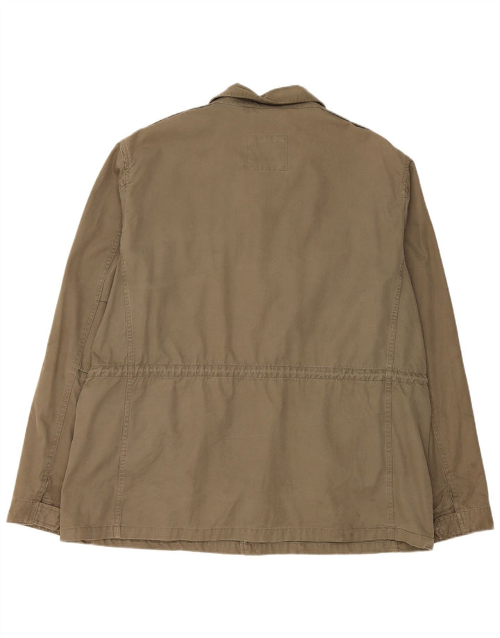 Marks & Spencer Womens Utility Jacket UK 44 2XL Khaki Cotton