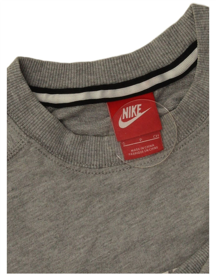 Nike Mens Graphic Sweatshirt Jumper Small Grey Flecked