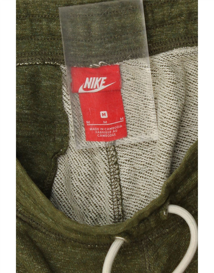 NIKE Mens Tracksuit Trousers Joggers Medium  Green Cotton