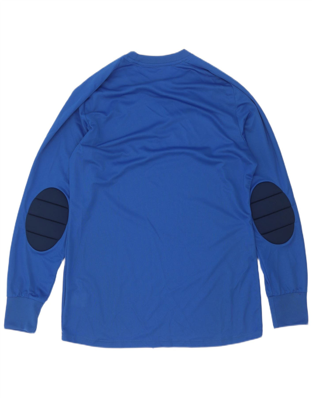 Adidas Mens Climalite Top Long Sleeve Medium Blue Colourblock Polyester