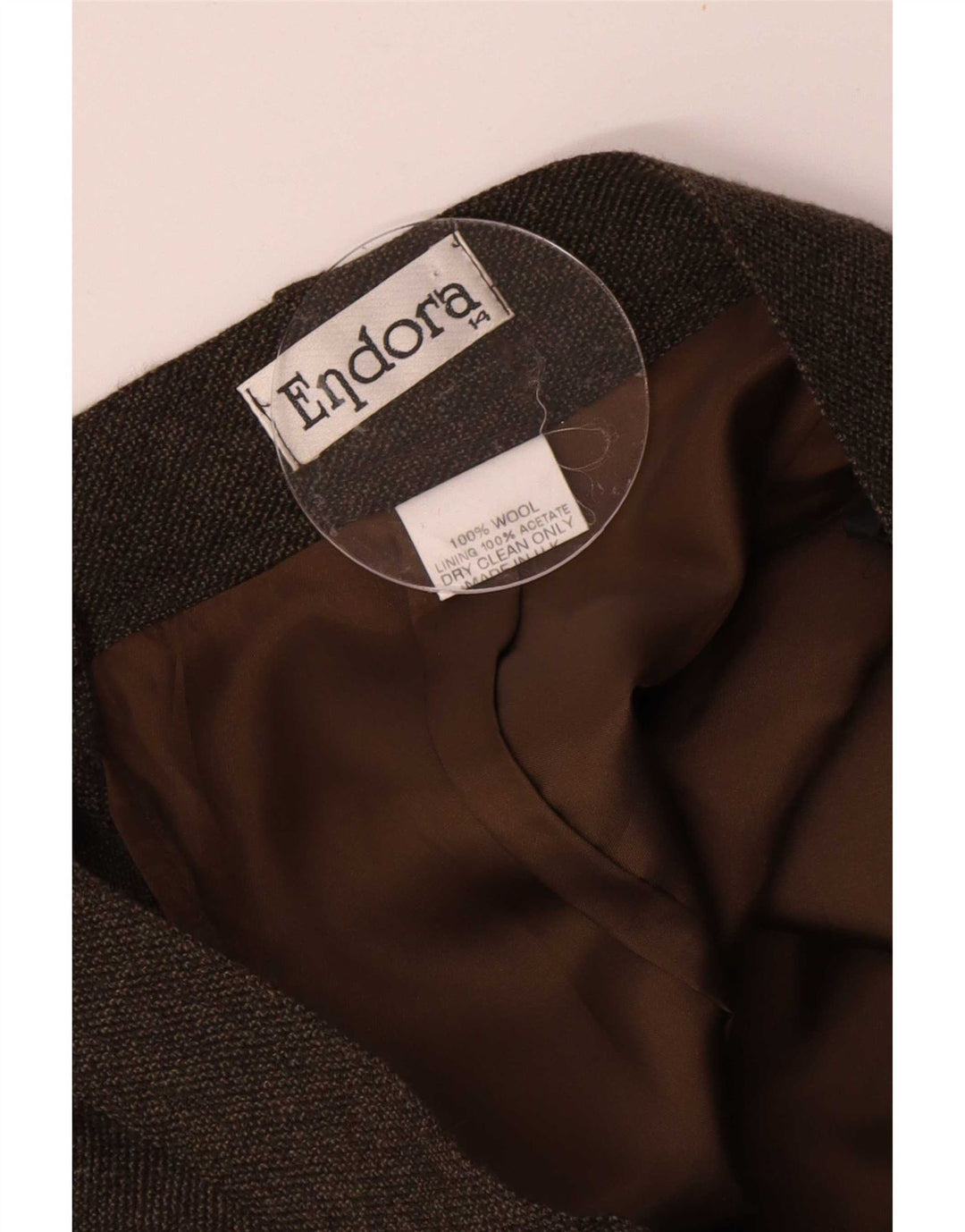 Женская макси-юбка Endora UK 14 Medium W30 Коричневая шерсть
