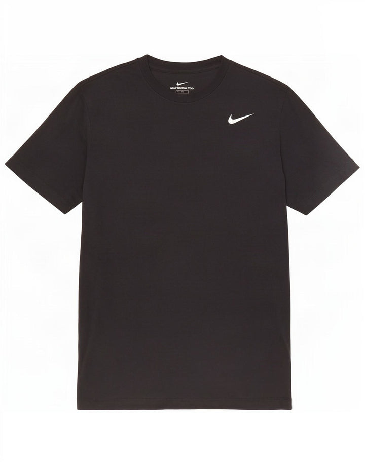 Tricou Nike Dri Fit pentru bărbați Top mediu din bumbac negru