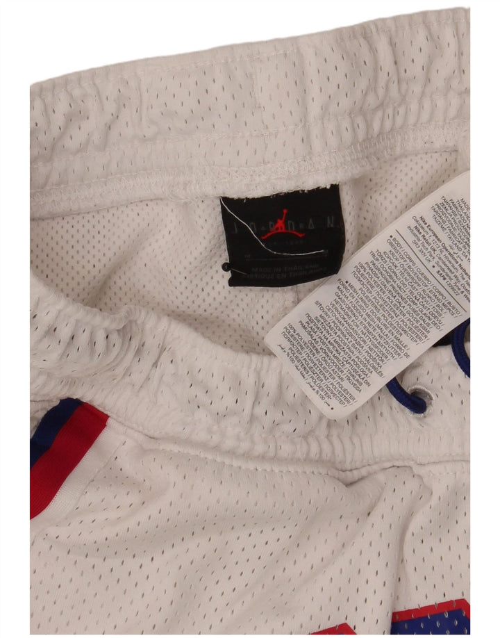Jordan Herre grafiske sportsshorts Medium White Colourblock Polyester