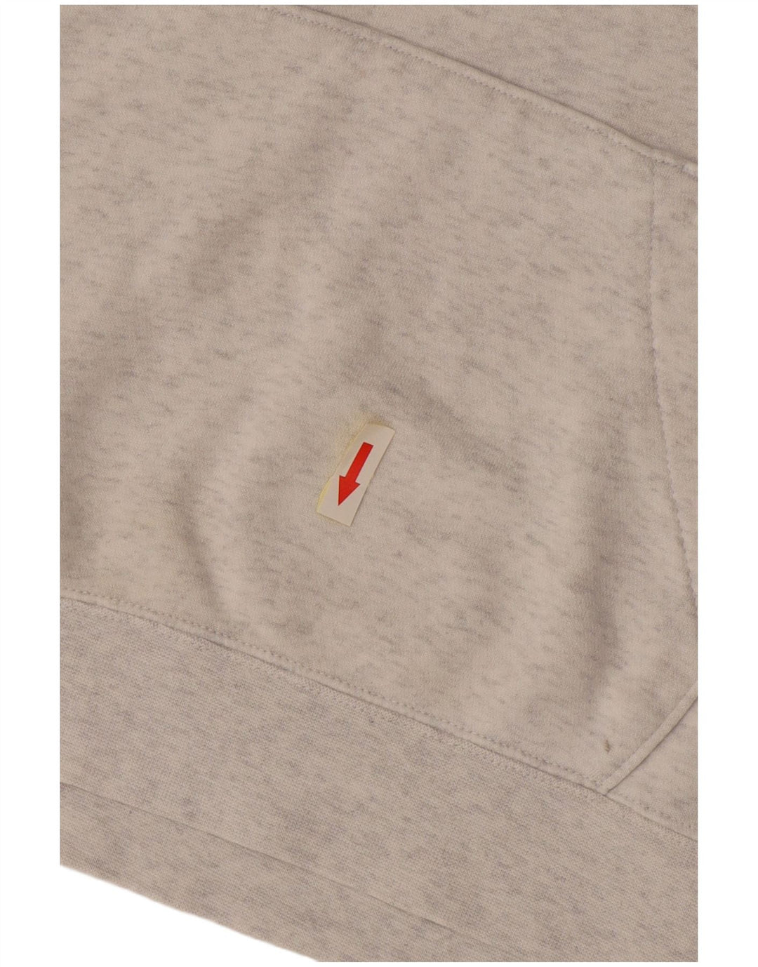 Nike Womens Hoodie Jumper UK 14 Medium Grey Cotton