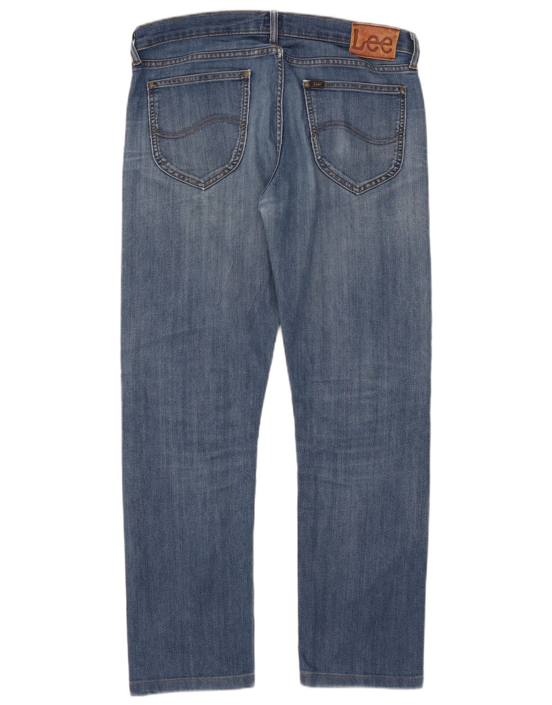 Lee Womens Daren Straight Jeans  W34 L29 Blue Cotton