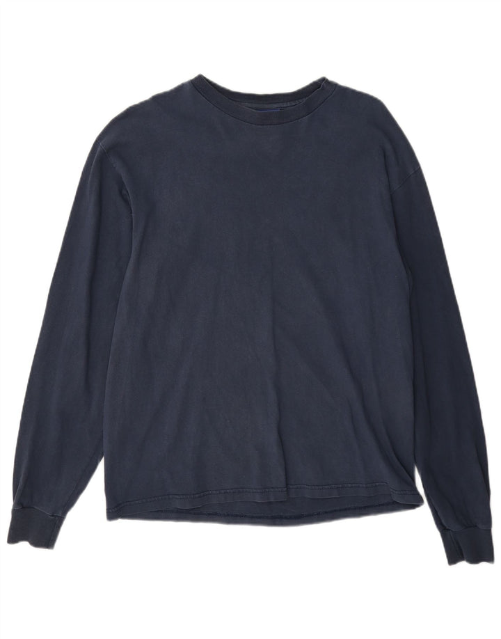Top da donna a maniche lunghe Champion UK 14 cotone blu navy medio