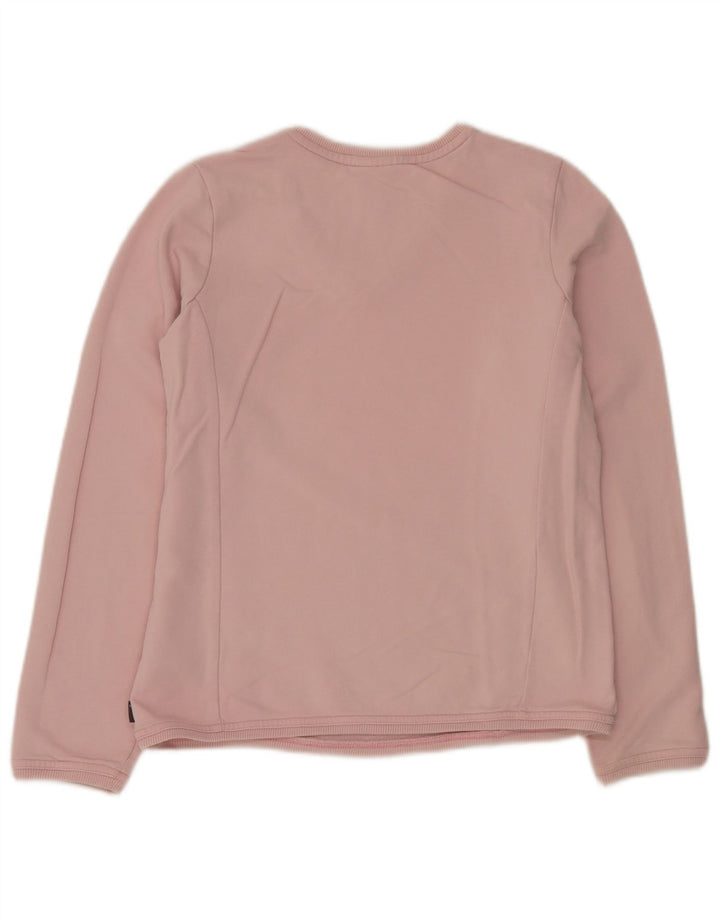 Adidas Dame Sweatshirt Jumper UK 14 Medium Pink Bomuld