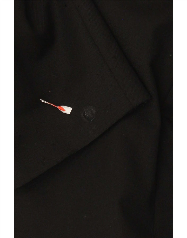 Marks & Spencer Herre Double Breasted Blazer Jacket UK 44 XL Black New Wool