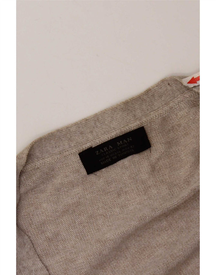 Zara muški kardigan pulover XL sivi