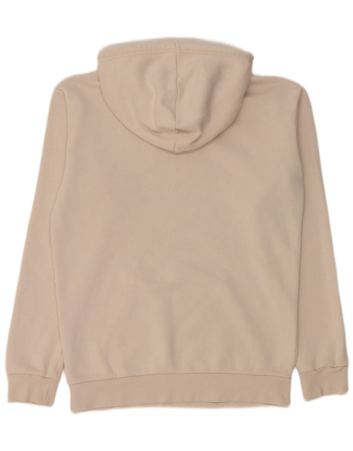 Adidas Mens Hoodie Jumper Small Beige Cotton