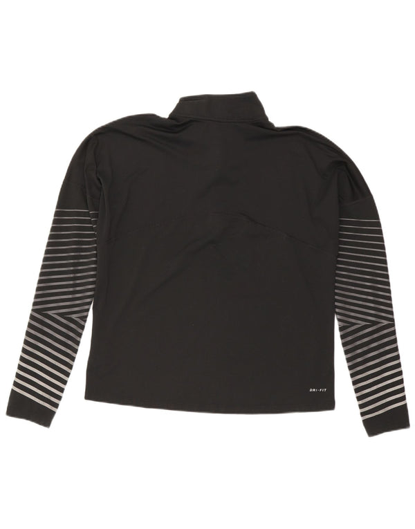 Top della tuta pullover oversize da donna Nike Dri Fit UK 14 medio nero