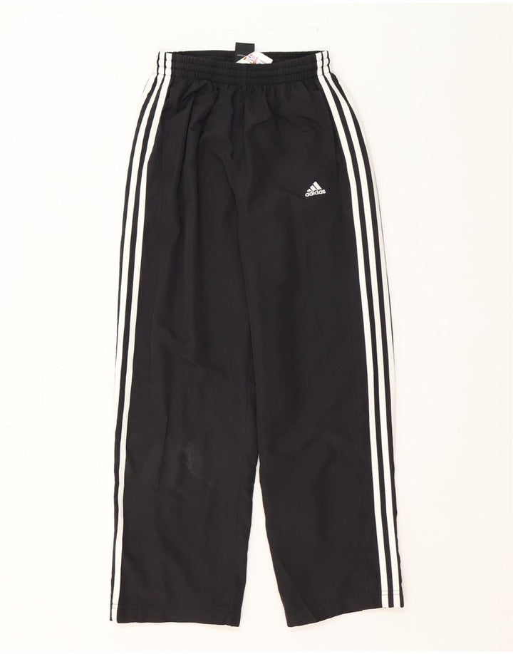 ADIDAS Boys Tracksuit Trousers 13-14 Years  Black Polyester Vintage Adidas and Second-Hand Adidas from Messina Hembry 