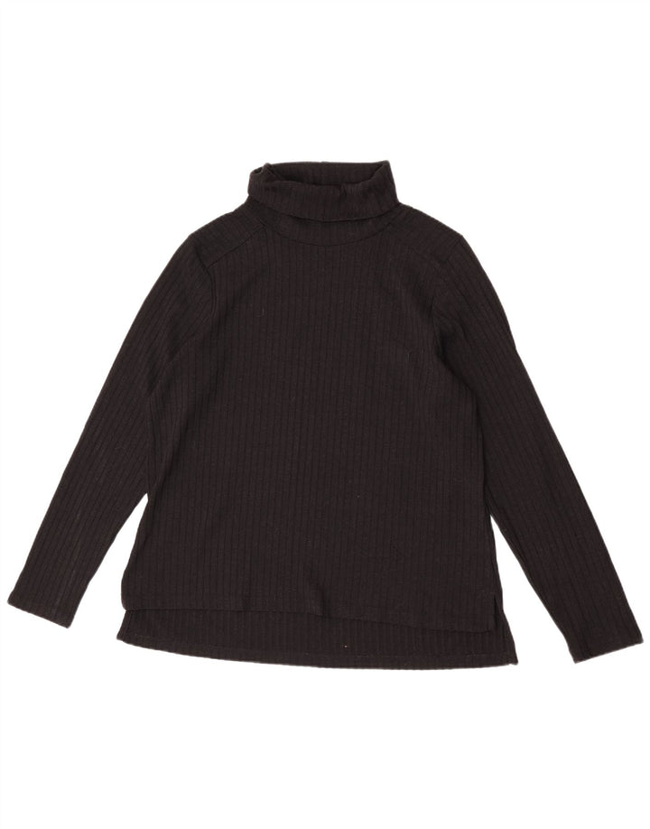 Marks & Spencer Pull col roulé pour femme UK 18 XL Noir Polyester